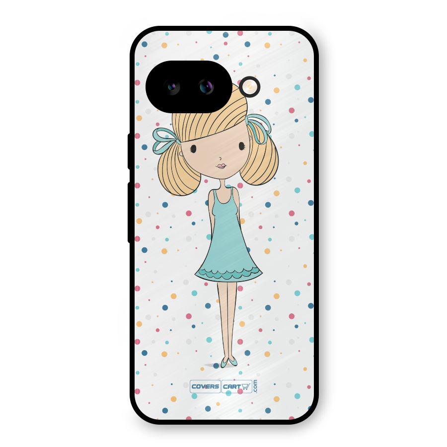 Cute Girl Metal Back Case for Google Pixel 9a