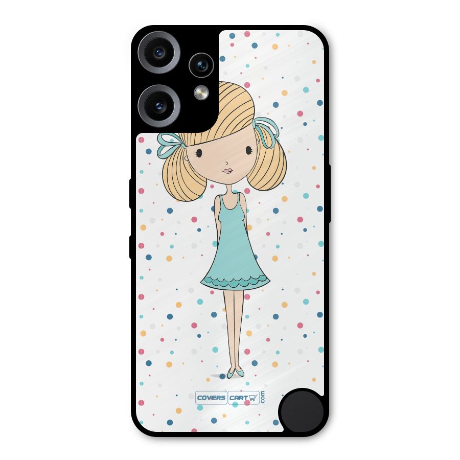 Cute Girl Metal Back Case for Nothing CMF Phone 2 Pro