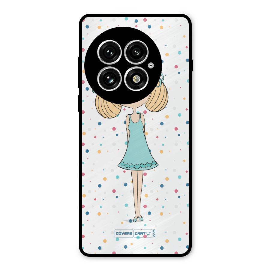 Cute Girl Metal Back Case for OnePlus 13