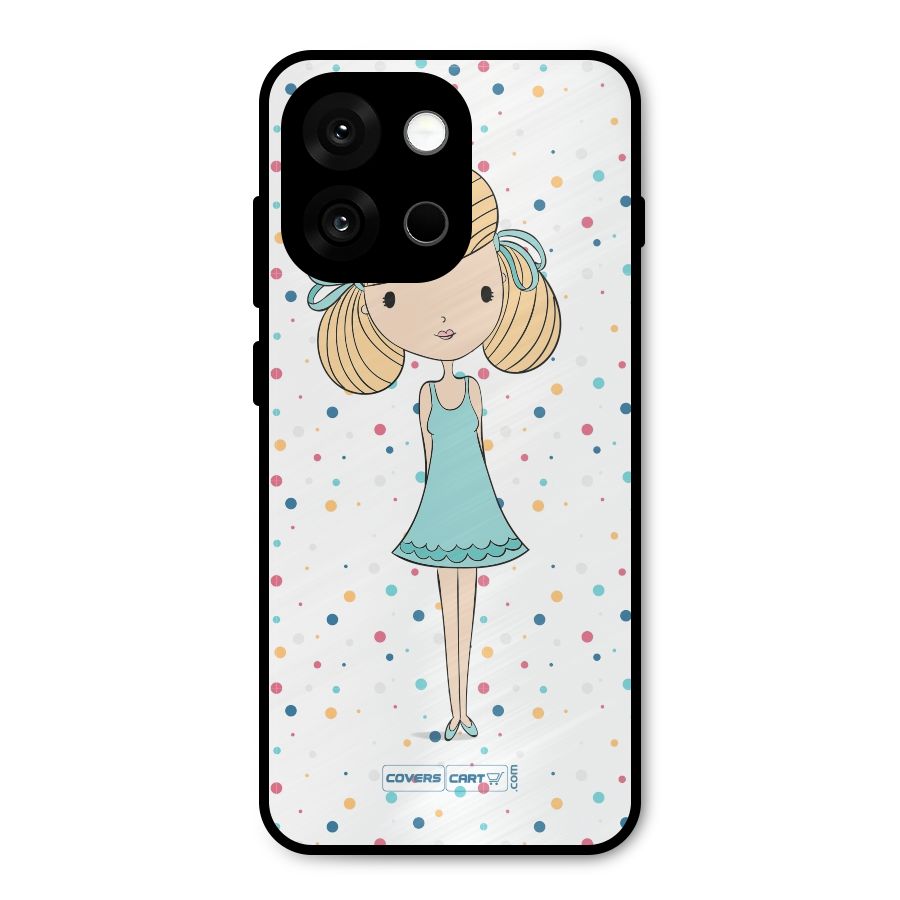 Cute Girl Metal Back Case for OnePlus 13s
