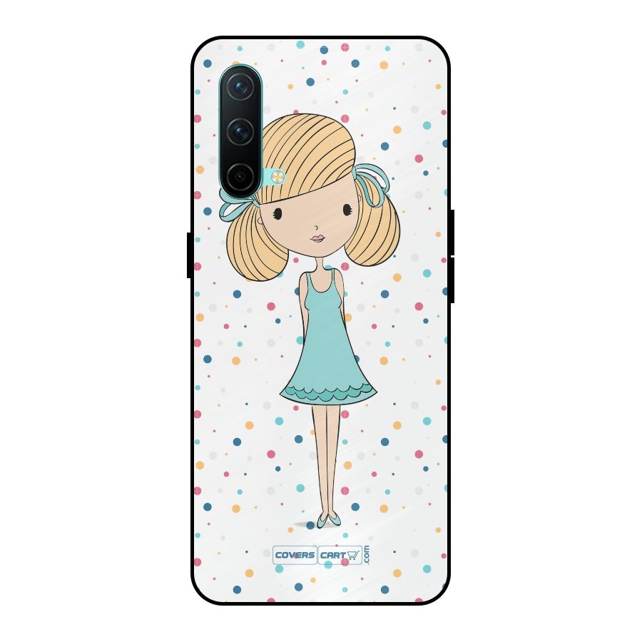 Cute Girl Metal Back Case for OnePlus Nord CE 5G