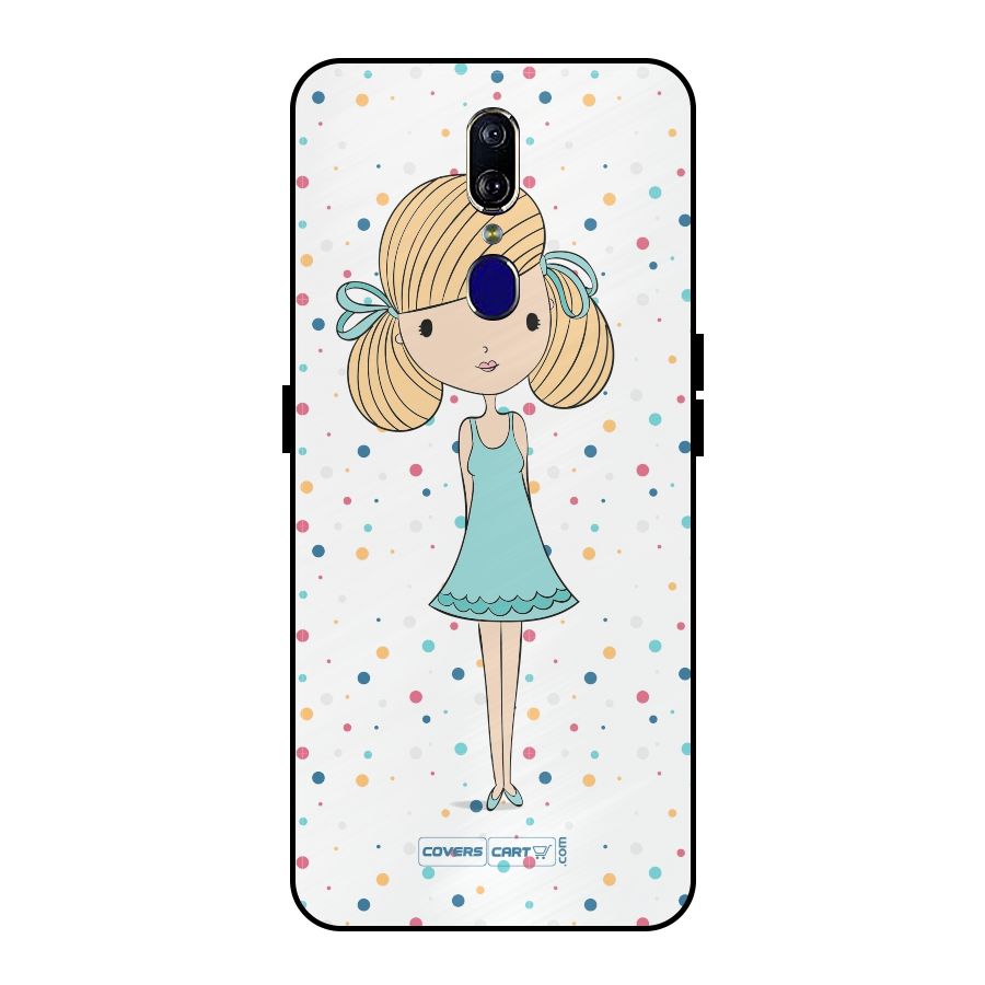 Cute Girl Metal Back Case for Oppo F11