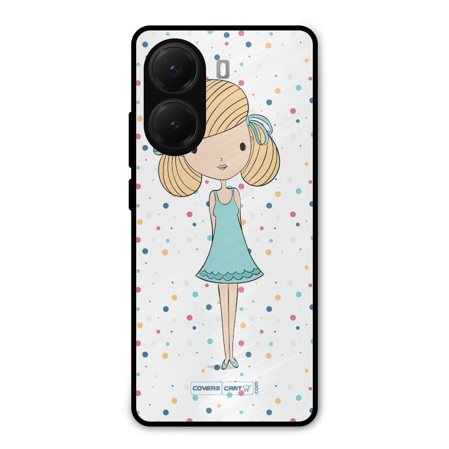 Cute Girl Metal Back Case for Poco X7 Pro