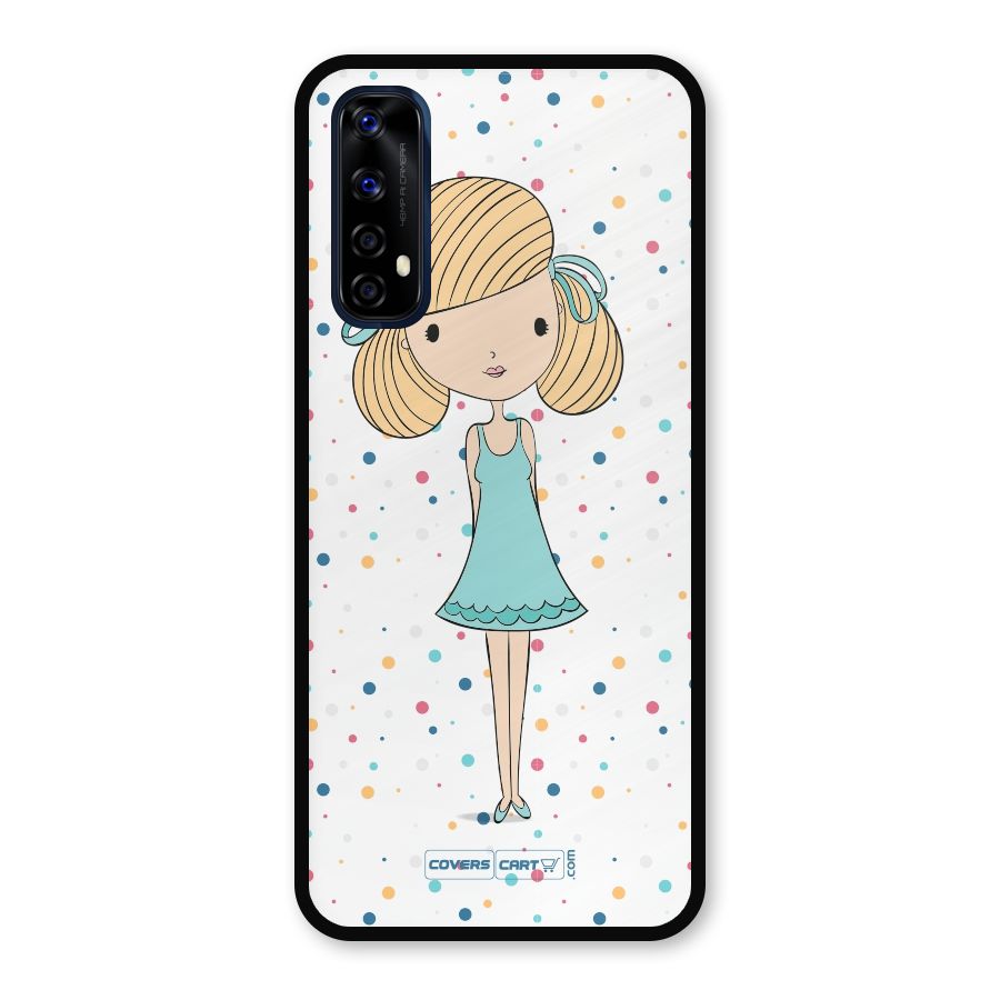 Cute Girl Metal Back Case for Realme 7