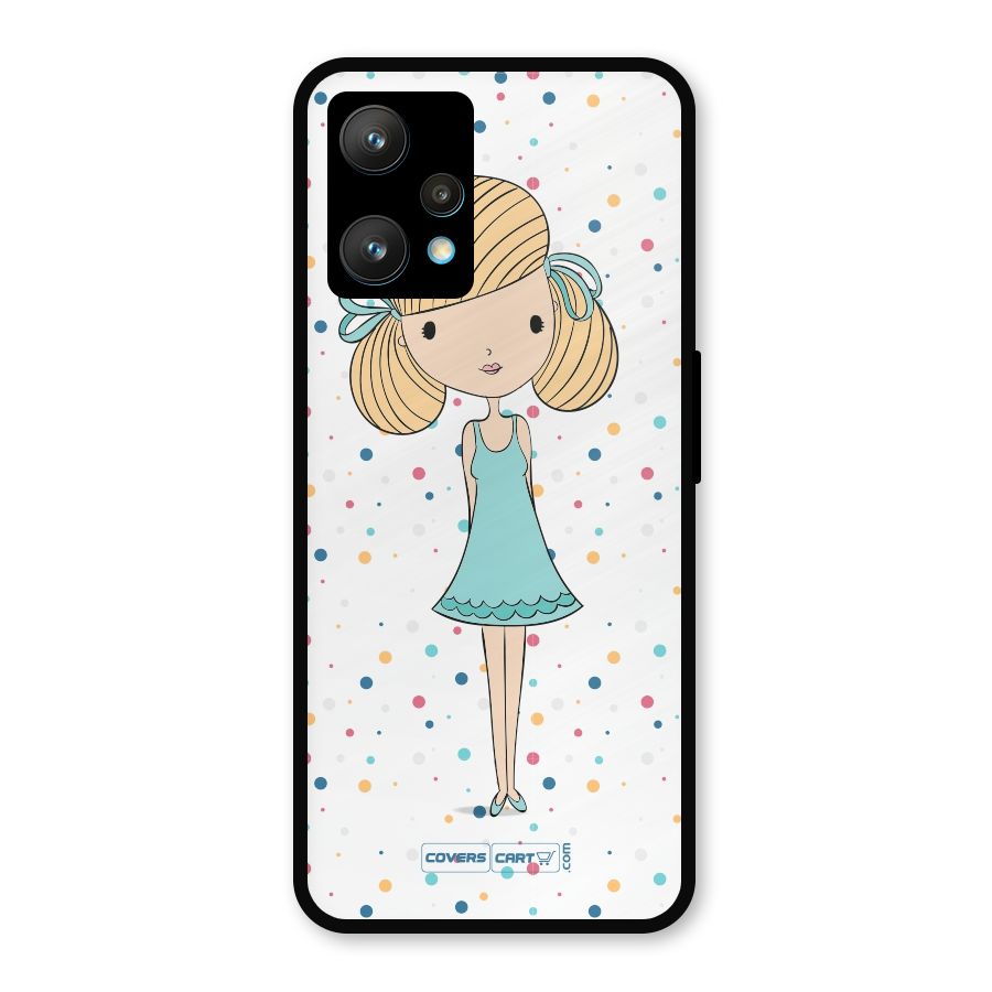 Cute Girl Metal Back Case for Realme 9 Pro Plus 5G