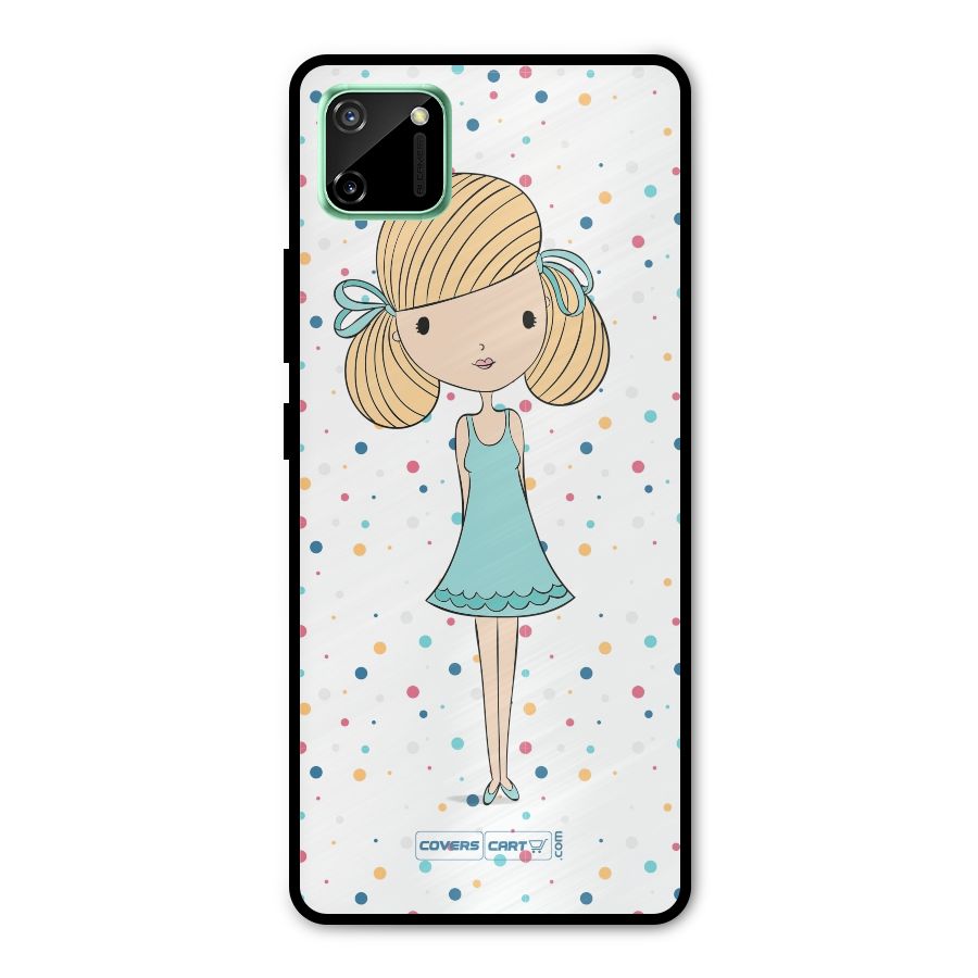 Cute Girl Metal Back Case for Realme C11