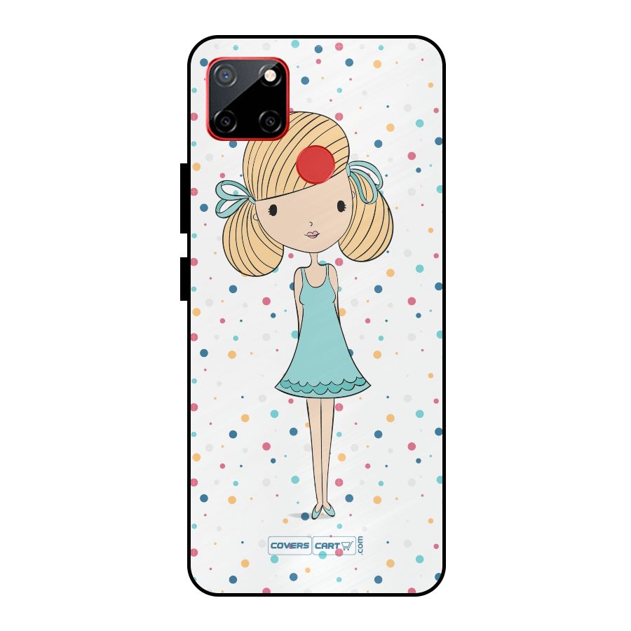 Cute Girl Metal Back Case for Realme C12
