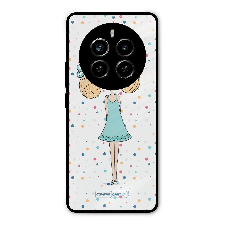 Cute Girl Metal Back Case for Realme P1 Pro