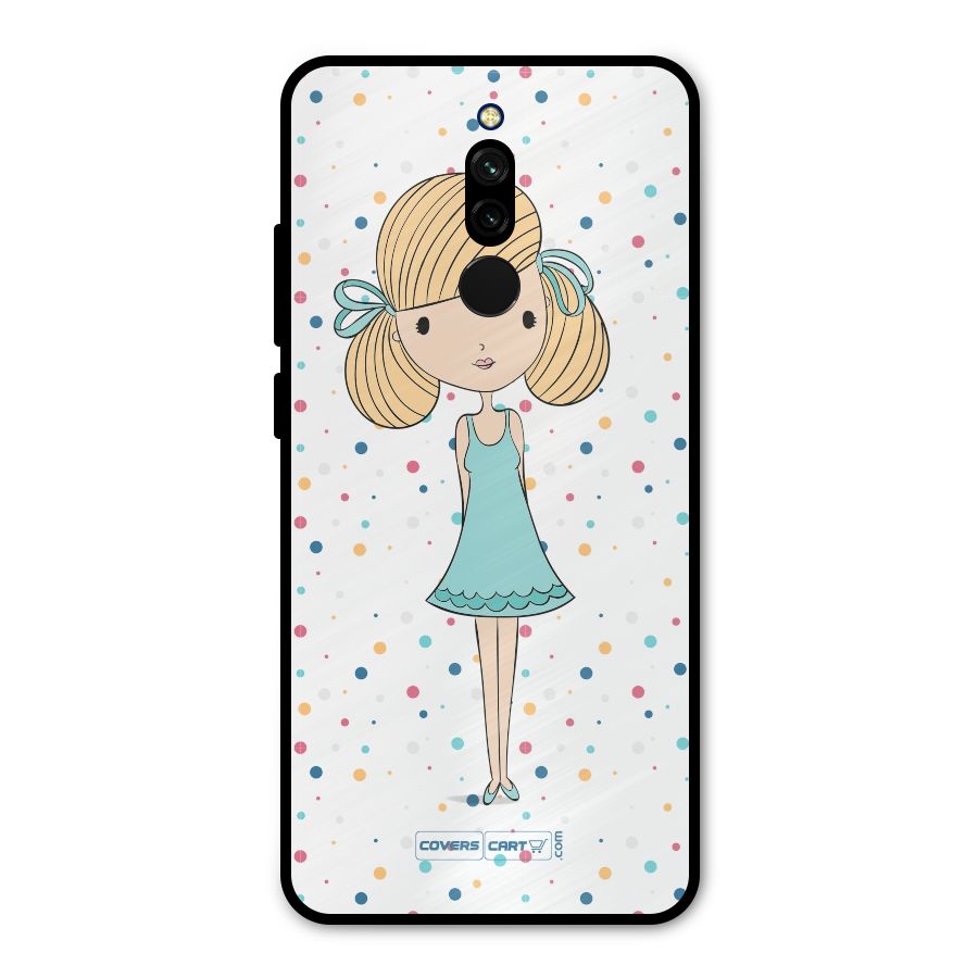 Cute Girl Metal Back Case for Redmi 8