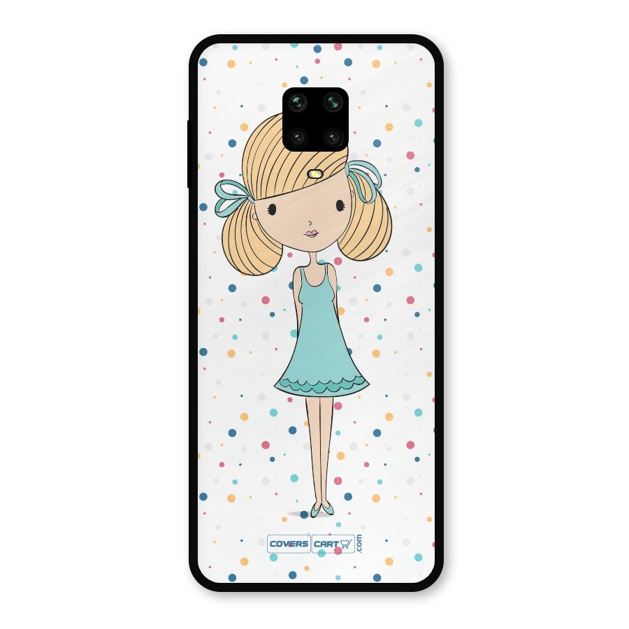 Cute Girl Metal Back Case for Redmi Note 9 Pro