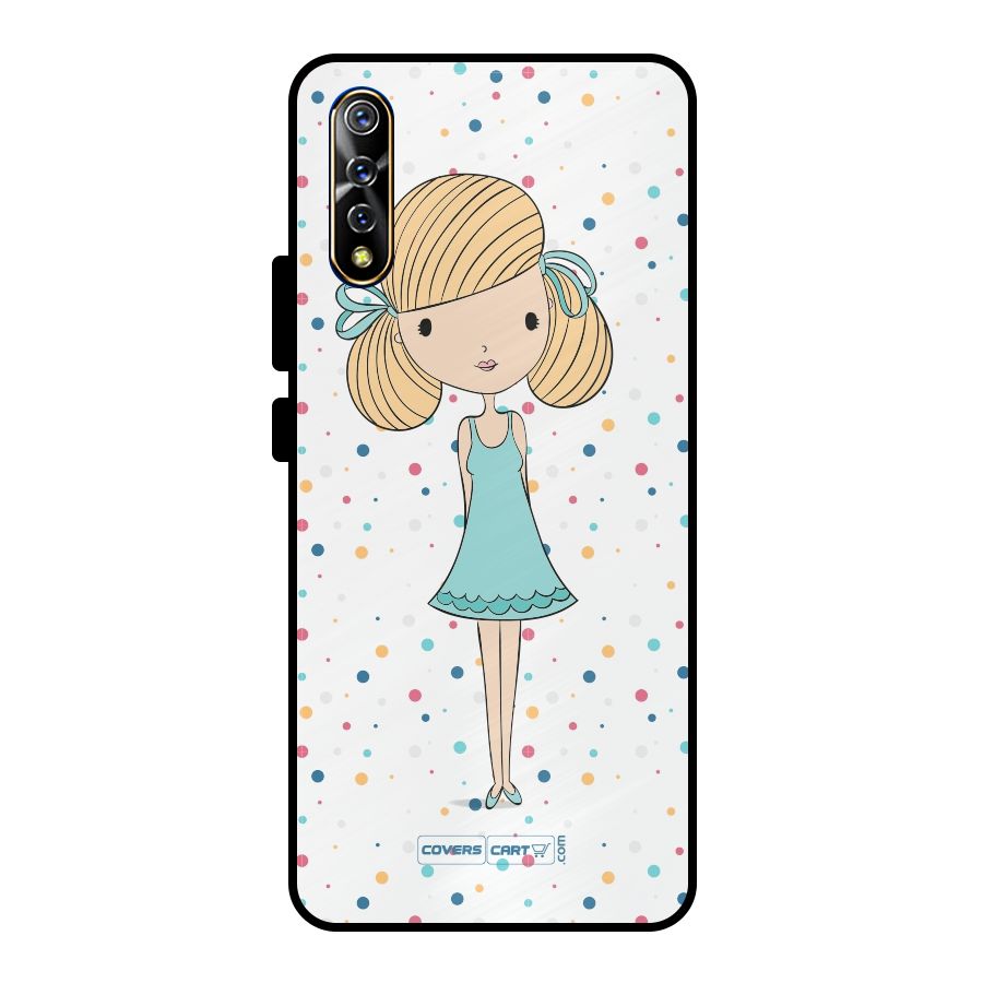 Cute Girl Metal Back Case for Vivo S1