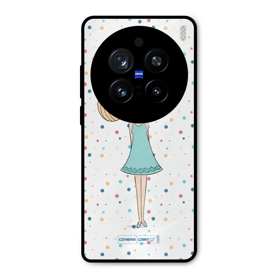 Cute Girl Metal Back Case for Vivo X200 Pro