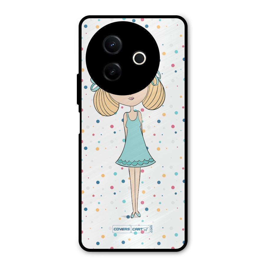 Cute Girl Metal Back Case for Vivo Y39