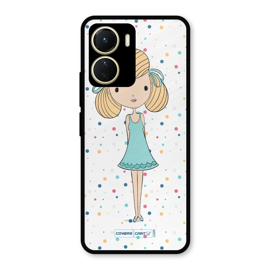 Cute Girl Metal Back Case for Vivo Y56