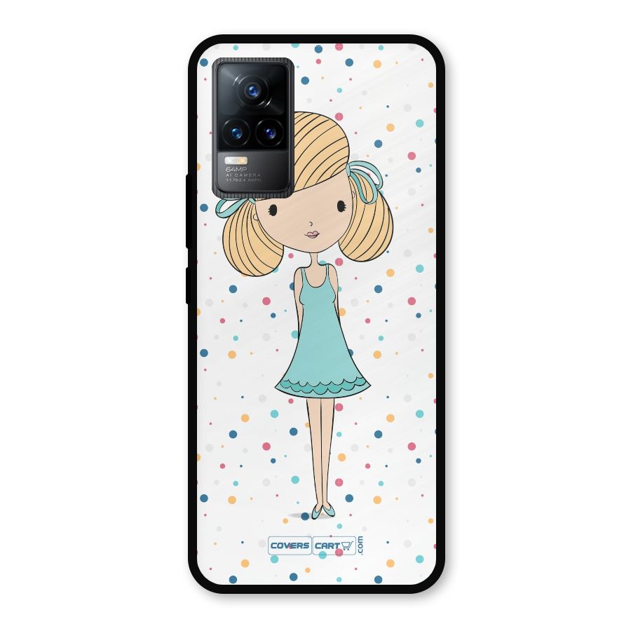 Cute Girl Metal Back Case for Vivo Y73