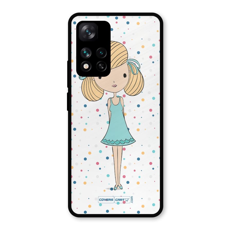 Cute Girl Metal Back Case for Xiaomi 11i Hypercharge 5G