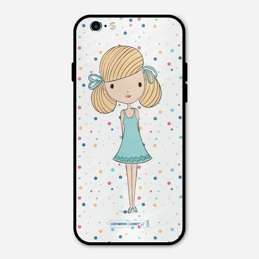 Cute Girl Metal Back Case for iPhone 6 6s