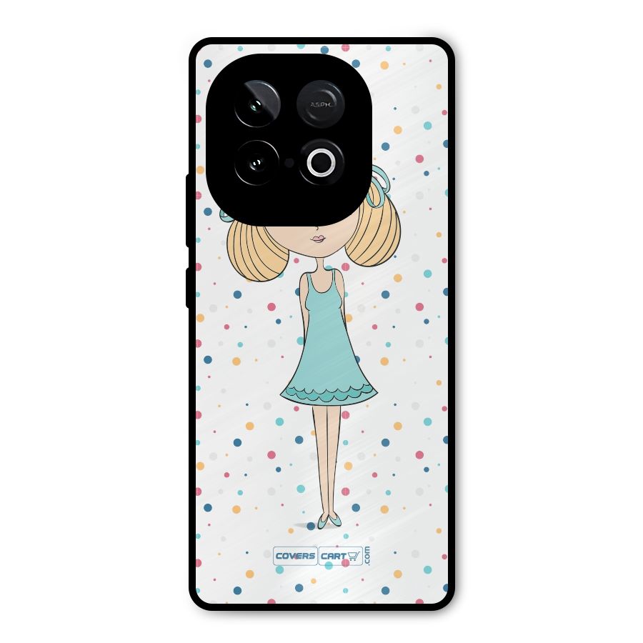 Cute Girl Metal Back Case for iQOO Neo 10
