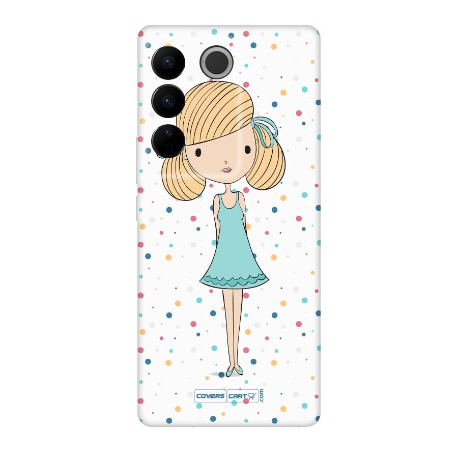 Cute Girl Original Polycarbonate Back Case for Vivo V27