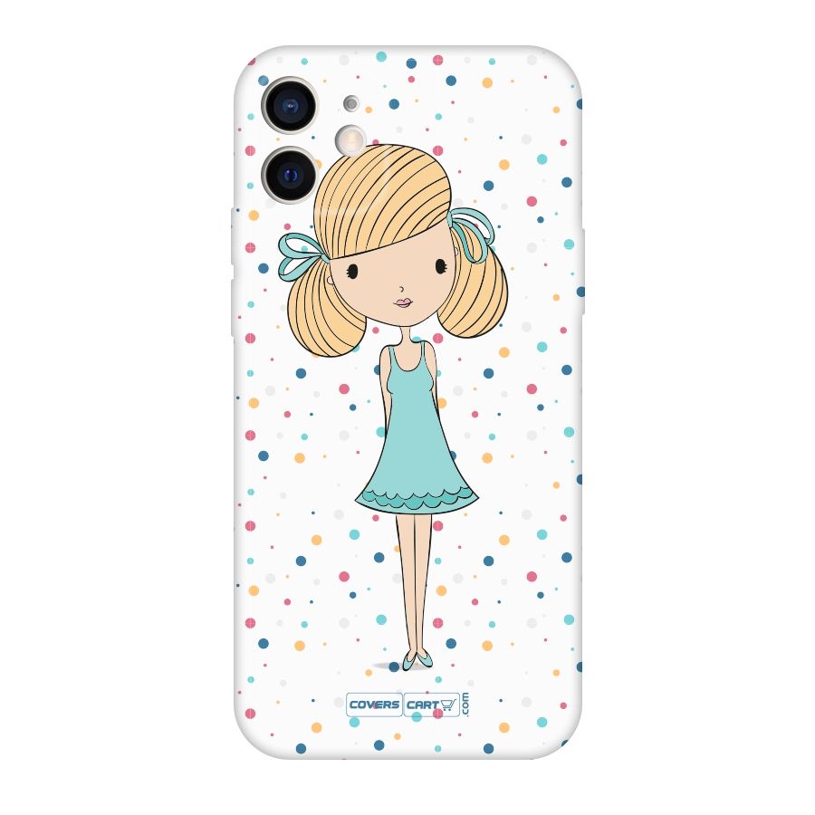 Cute Girl Original Polycarbonate Back Case for iPhone 12