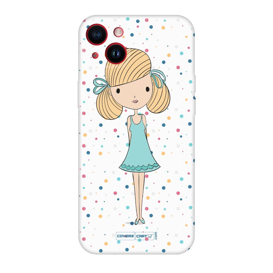 Cute Girl Original Polycarbonate Back Case for iPhone 14 Plus