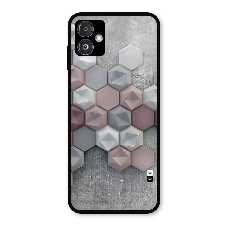 Cute Hexagonal Pattern Metal Back Case for Galaxy F14