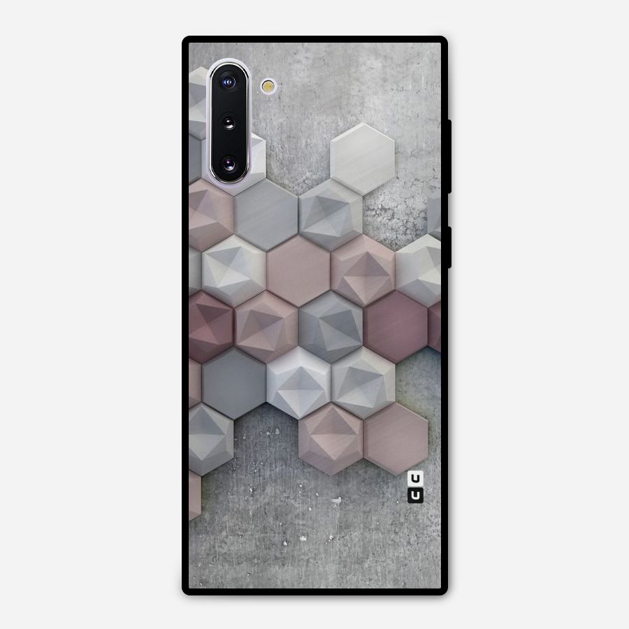 Cute Hexagonal Pattern Metal Back Case for Galaxy Note 10