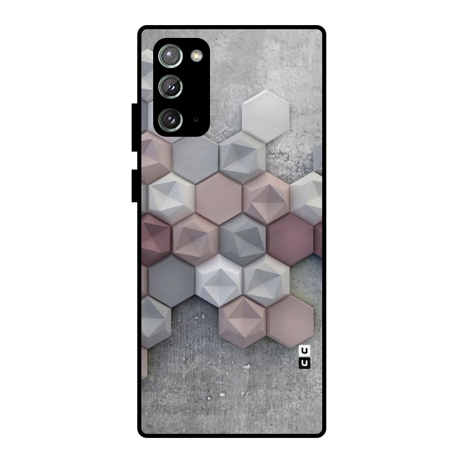 Cute Hexagonal Pattern Metal Back Case for Galaxy Note 20