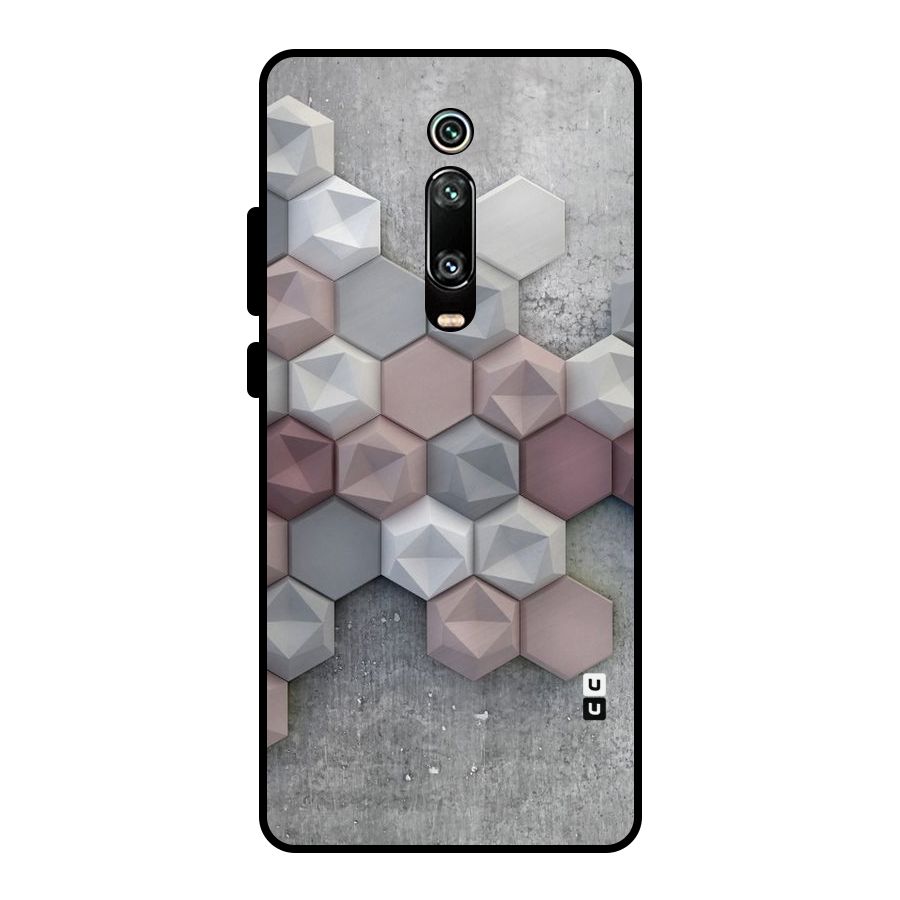 Cute Hexagonal Pattern Metal Back Case for Redmi K20 Pro