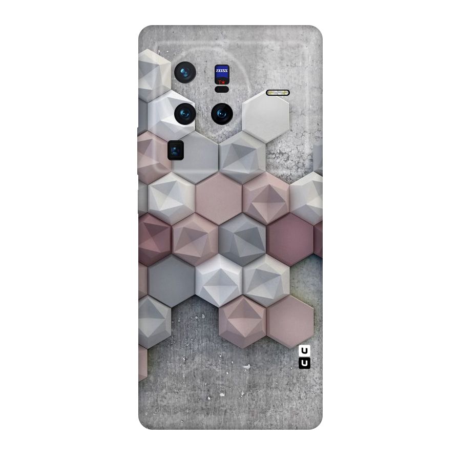 Cute Hexagonal Pattern Original Polycarbonate Back Case for Vivo X80