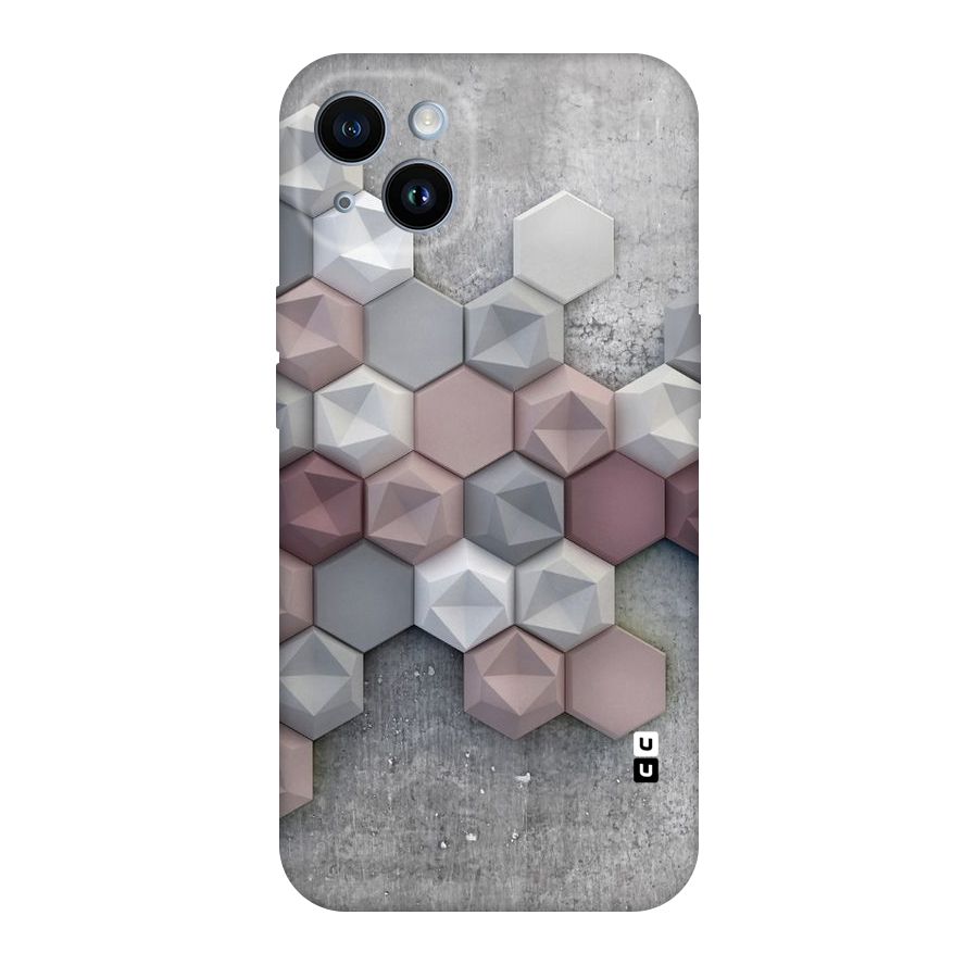 Cute Hexagonal Pattern Original Polycarbonate Back Case for iPhone 14