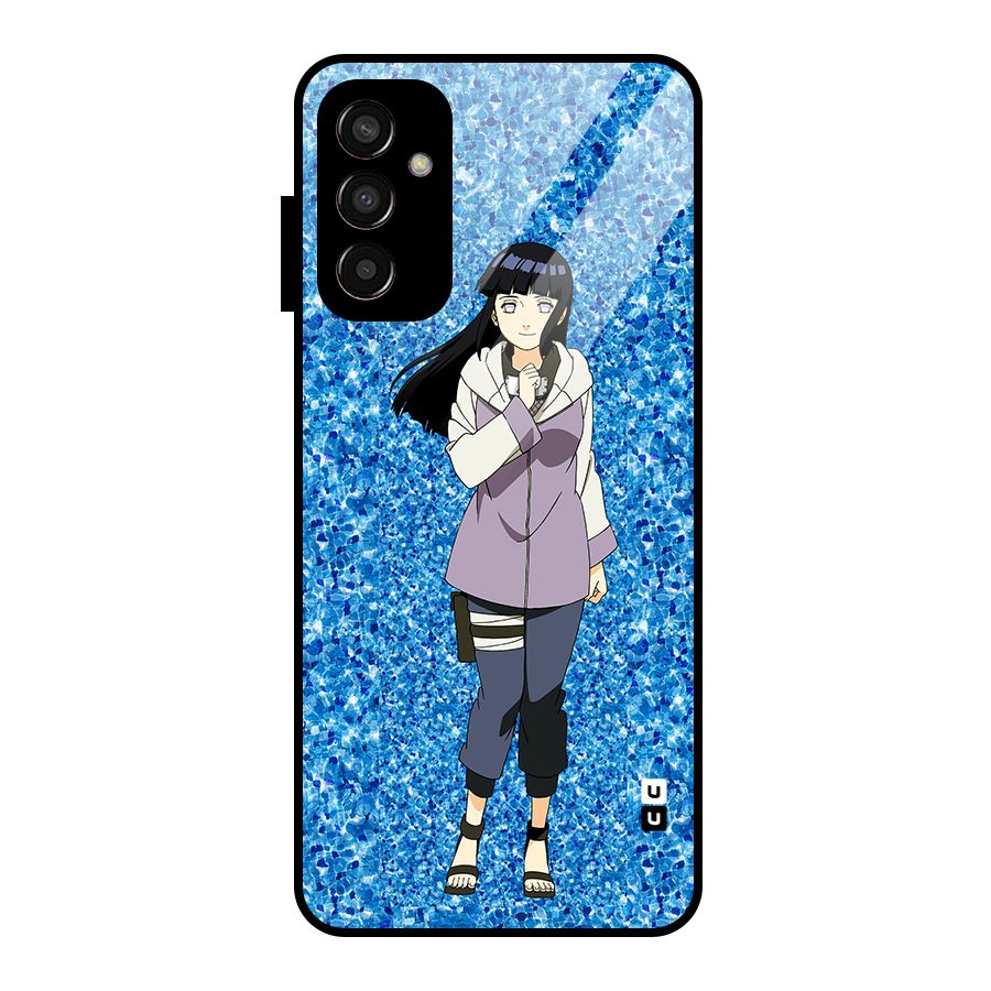 Cute Hinata hyuga Glass Back Case for Galaxy F13