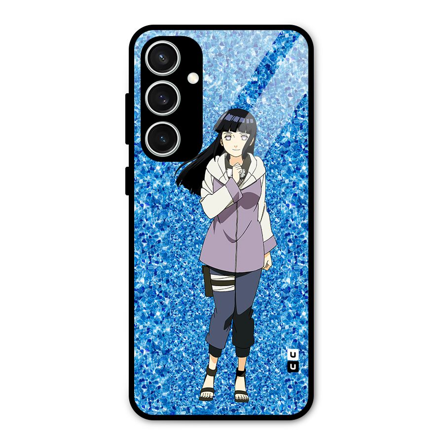 Cute Hinata hyuga Glass Back Case for Galaxy S23 FE