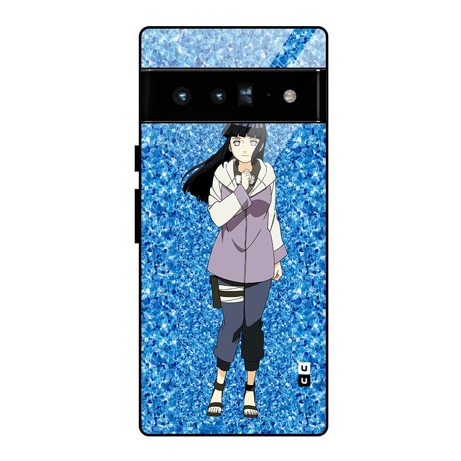 Cute Hinata hyuga Glass Back Case for Google Pixel 6 Pro