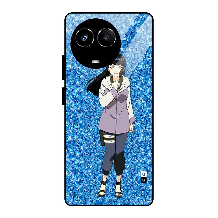 Cute Hinata hyuga Glass Back Case for Realme 11X