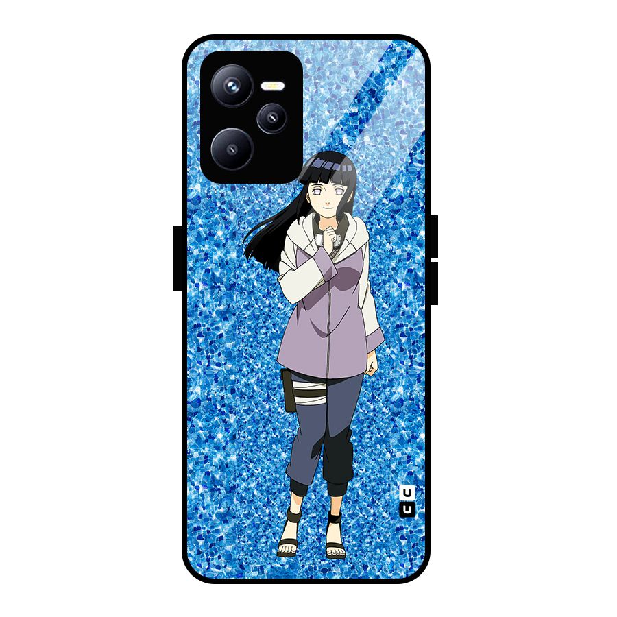 Cute Hinata hyuga Glass Back Case for Realme C35