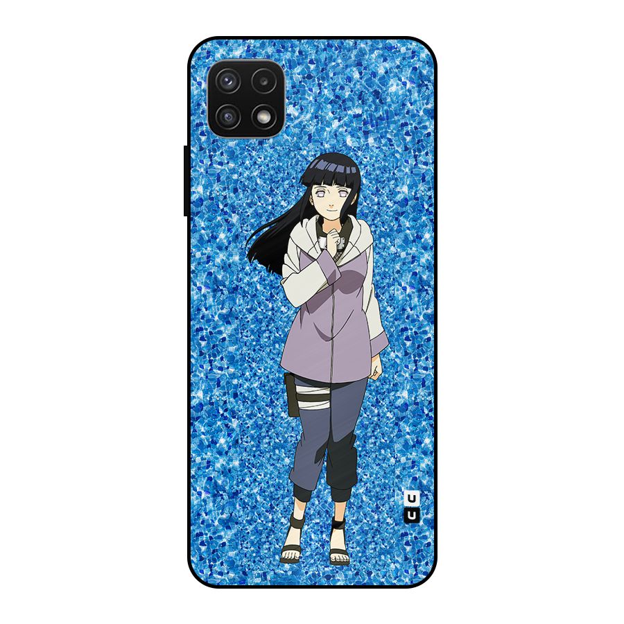 Cute Hinata hyuga Metal Back Case for Galaxy A22 5G