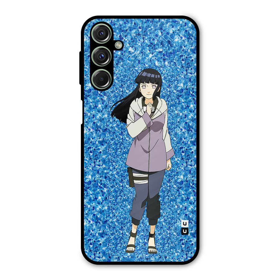 Cute Hinata hyuga Metal Back Case for Galaxy M34