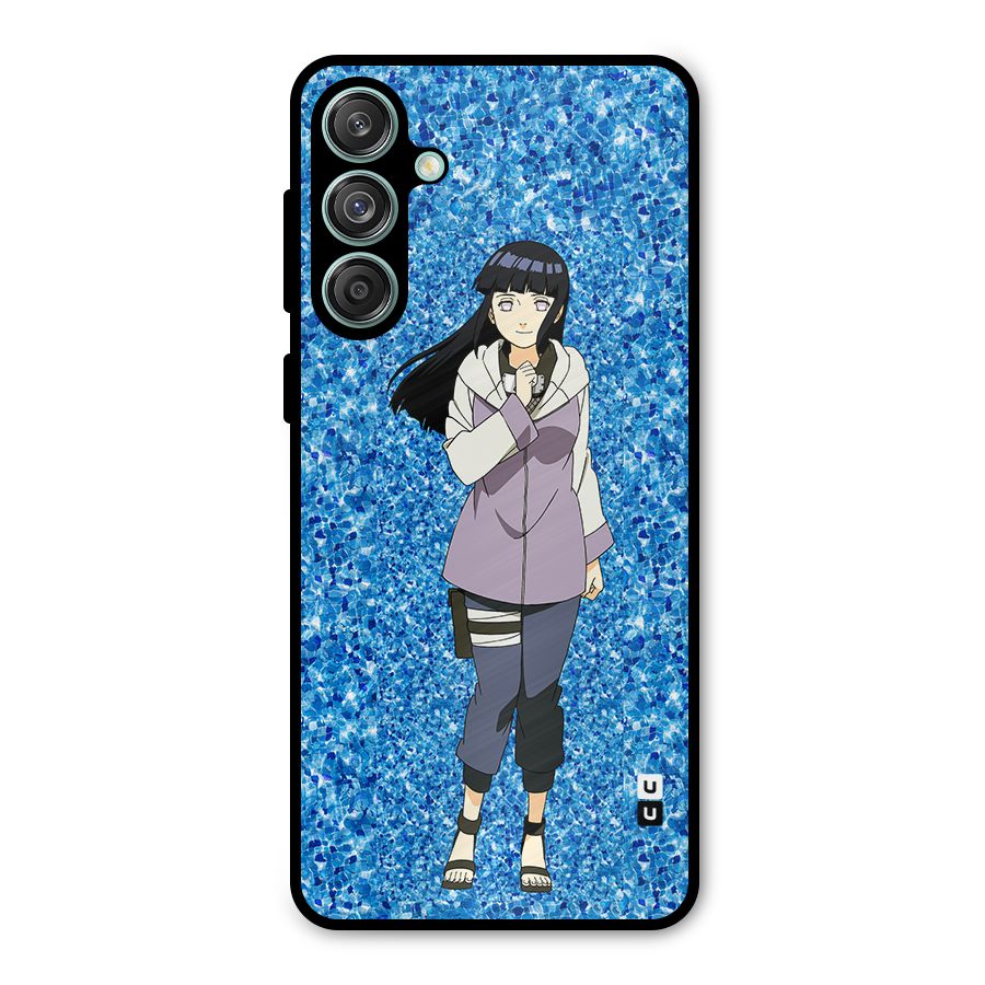 Cute Hinata hyuga Metal Back Case for Galaxy M55 5G