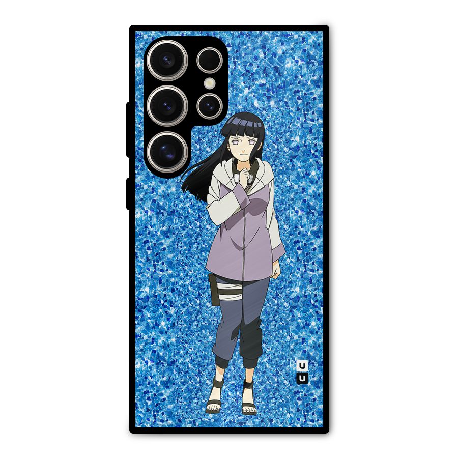 Cute Hinata hyuga Metal Back Case for Galaxy S24 Ultra