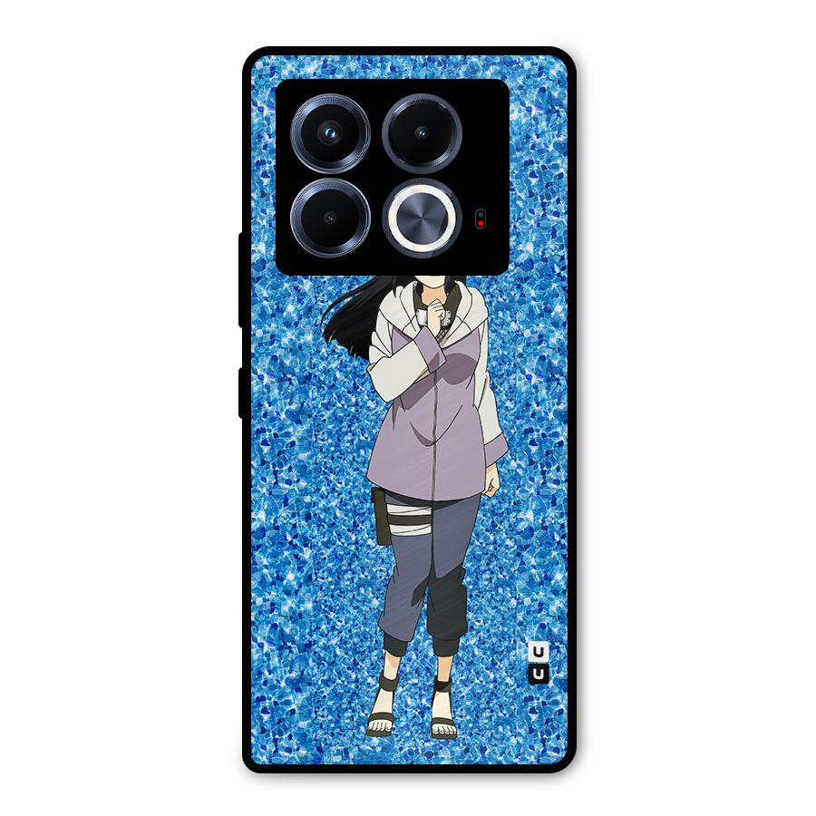 Cute Hinata hyuga Metal Back Case for Infinix Note 40 5G