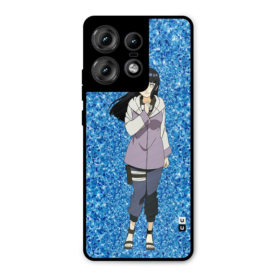 Cute Hinata hyuga Metal Back Case for Motorola Edge 50 Pro