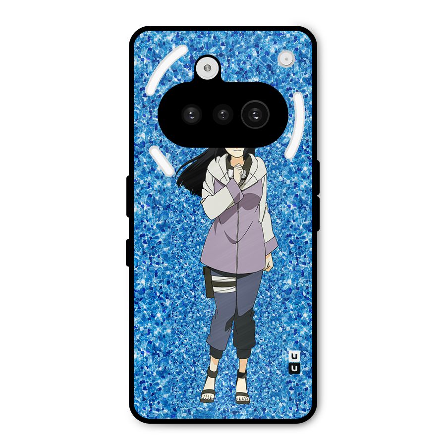 Cute Hinata hyuga Metal Back Case for Nothing Phone 3a