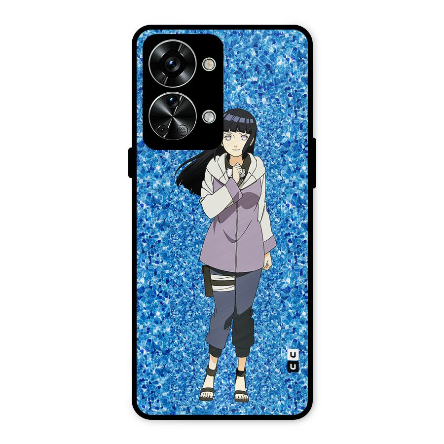 Cute Hinata hyuga Metal Back Case for OnePlus Nord 2T