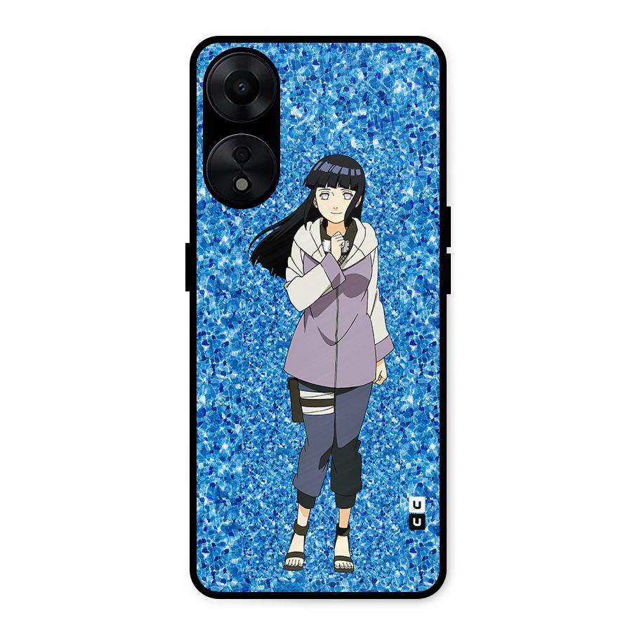 Cute Hinata hyuga Metal Back Case for Oppo A78 5G