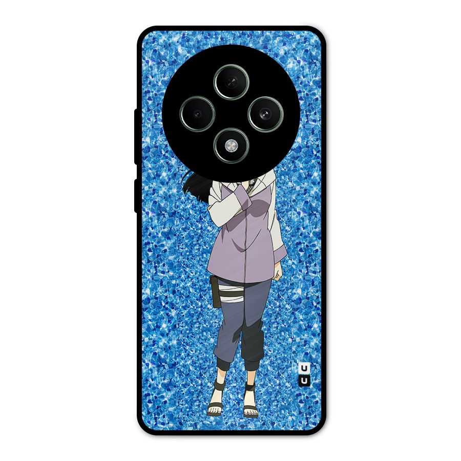 Cute Hinata hyuga Metal Back Case for Oppo F27