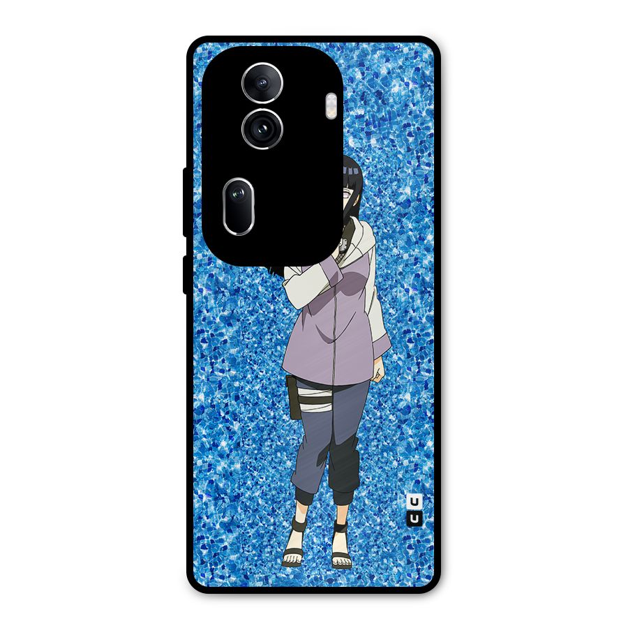 Cute Hinata hyuga Metal Back Case for Oppo Reno11 Pro 5G
