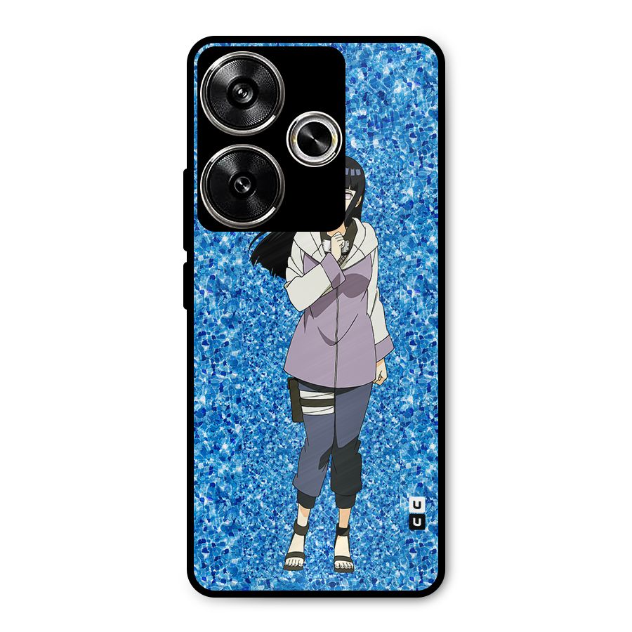 Cute Hinata hyuga Metal Back Case for Poco F6