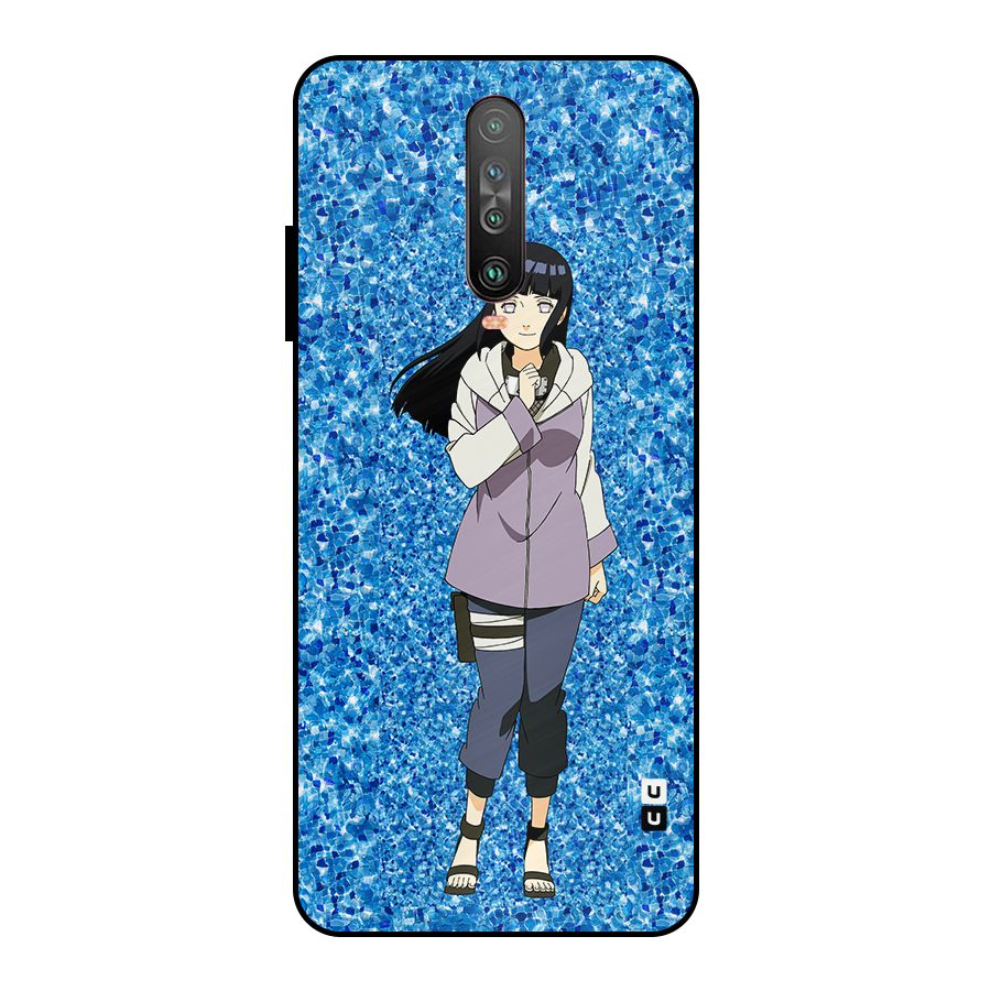 Cute Hinata hyuga Metal Back Case for Poco X2