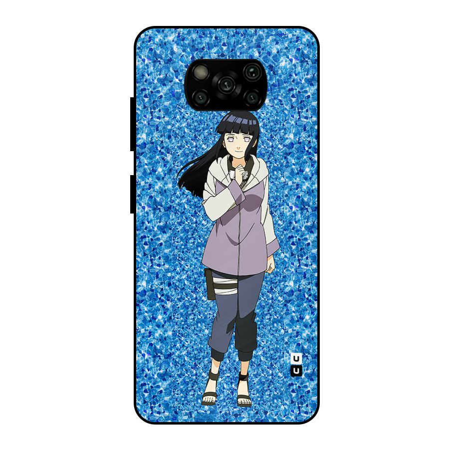 Cute Hinata hyuga Metal Back Case for Poco X3
